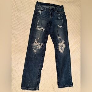 Judy Blue Distressed Boyfriend Jeans